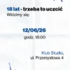 zaproszenia na 18 urodziny personalizowane ze zdjęciem - afterglow party flyer