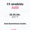 zaproszenia personalizowane na 18 dla dziewczyny